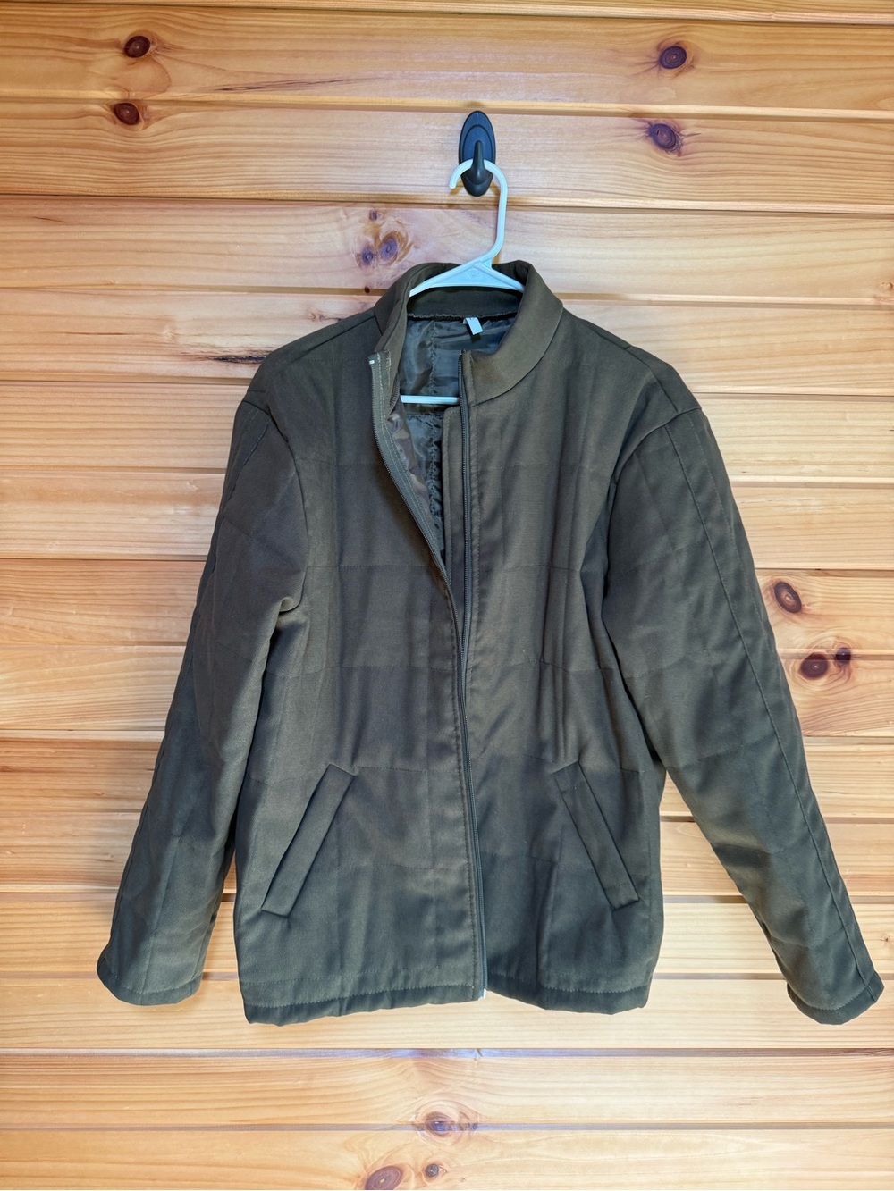Women’s Olive Green Quilted Jacket